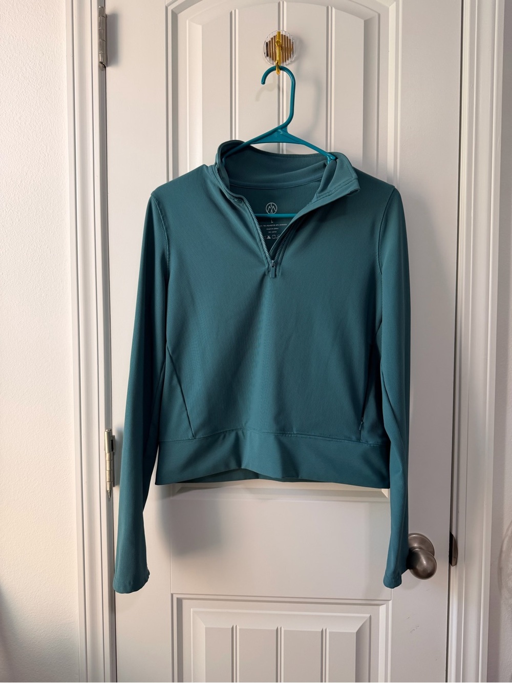 Women's Teal quarter zip Pullover